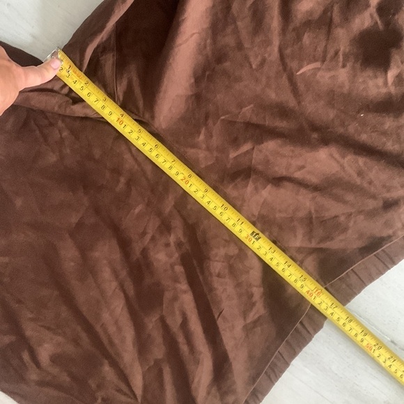 NWT J. Jill Linen Kona‎ Stretch Brown Straight Leg Trousers summer career 4X - Picture 12 of 13